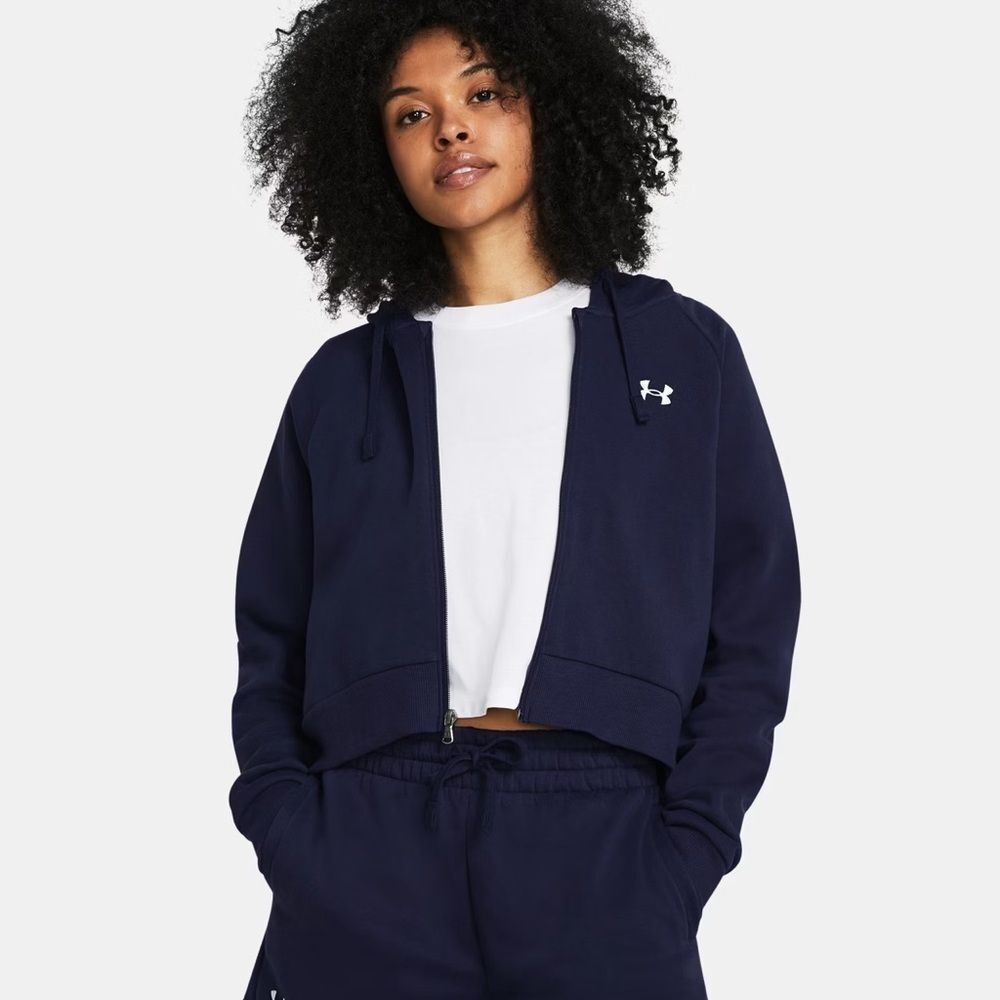 Under Armour Blue Boxy Hoodie Relaxed Fit
